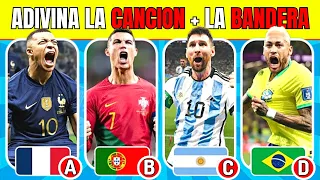 QUIZ de FÚTBOL: Adivina la BANDERA y la CANCION del FUTBOLISTA ⚽️🎶 - QUIZBOLISTA Trivia de MÚSICA