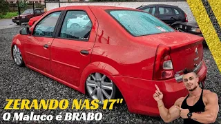 RENAULT LOGAN NAS 17" // ZERANDO NA SUSPENSÃO AR