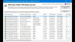 Смена IP страны  для компьютера VPN Gate Client