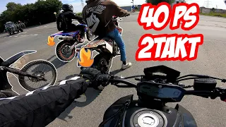 40 PS 125er zieht meine MT 07 ab? | TOUR mit den MOPEDKIDZZ | Hartriders