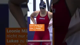 Die Deutsche sichert sich ihr erstes Olympia-Ticket über 400-Meter-Freistil | sportstudio | #shorts