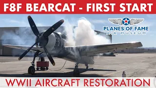 F8F BEARCAT First Engine Start w/ Steve Hinton | Hangar Talk | Planes of Fame