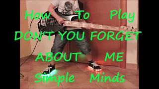 Simple Minds Don't You Forget About Me (BASS HOW TO PLAY LESSON COVER)