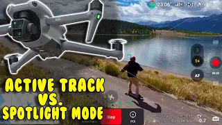 DJI Air 3 Spotlight Mode VS Active Track  EXPLAINED