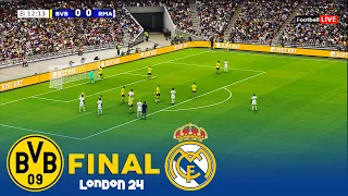 Borussia Dortmund vs Real Madrid - FINAL - UEFA Champions League 2024 UCL Full Match | PES Gameplay