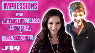 Artemis Fowl Stars Ferdia Shaw and Lara McDonnell Do Impressions