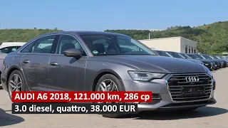 67.000 km intr-o luna? Audi A6 3.0 TDI 2018 second hand. Cata Cars DB