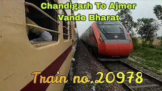 Train no 14507- 14508 | Chandigarh To Ajmer Vande Bharat | Intercity Express | Malwa Express