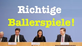 Richtige Ballerspiele! - Komplette Bundespressekonferenz vom 4. November 2016