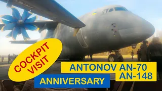 Antonov AN-70 and AN-148 Anniversary of Maiden Flight | AN-70 and AN-158 Cockpit Visit