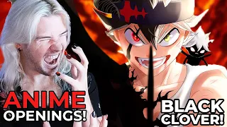 BEST ANIME INTROS?! | REACTION | ANIME OPENINGS | BLACK CLOVER INTROS (1-13)