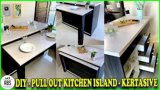 [ DIY ] MEMBUAT PULL OUT KITCHEN TABLE - Kertasive Kitchen Island