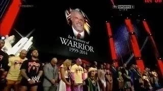 A tribute to the memory of WWE Hall Of Fame "The Ultimate Warrior"