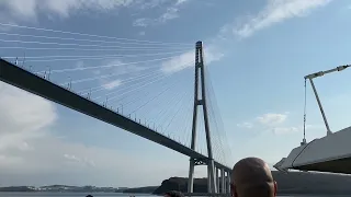 Владивосток. Морская прогулка по бухтам. Русский и Золотой мосты / Vladivostok. Boat trip. Bridges.