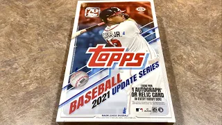 NEW RELEASE!  2021 TOPPS UPDATE HOBBY BOX PREVIEW!