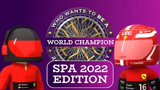 Who wants to be a world champion | Belgian GP 2022 | Formula 1 Animated Comedy