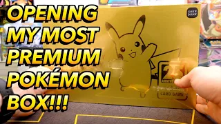 I OPENED MY MOST PREMIUM POKÉMON BOX!!! | Golden Pikachu Box 25th Anniversary (JP)