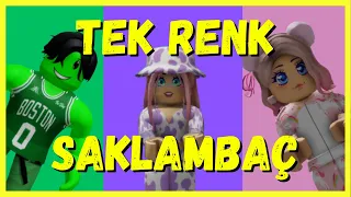 🥳EKİPLE TEK RENK SAKLAMBAÇ🌈ROBLOX😍HIDE AND SEEK IN ONE COLOR