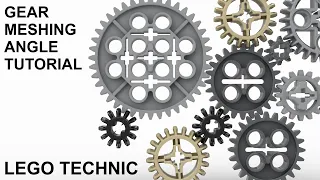 Lego Technic Gear Meshing Angle Tutorial - how to calculate gear angles