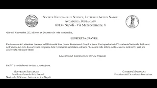 Prof.ssa Benedetta Craveri: La contessa di Castiglione tra storia e leggenda