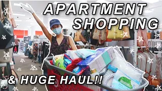 APARTMENT SHOPPING VLOG & HUGE HAUL I College Apartment I Target & Healthy Grocery Haul!!