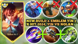 HYPER YIN VS HYPER NOLAN & DYRROTH IN SIDELANE | YIN HACK DMG BUILD & EMBLEM | MOBILE LEGENDS