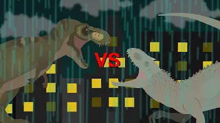 Buck VS Indominus Rex (death match) - stick nodes animation