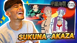 FAN ANIMATION - SUKUNA vs TANJIRO et AKAZA ! (C'est une dinguerie)