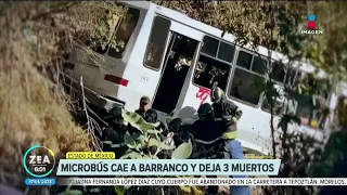 Microbús cae a barranco y deja tres muertos en el Estado de México | Noticias con Francisco Zea