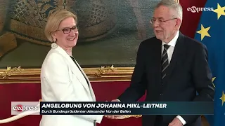 Johanna Mikl-Leitner von Van der Bellen angelobt