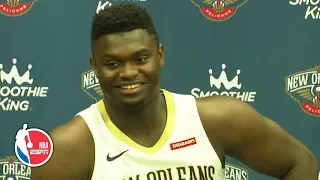 Zion Williamson: My guy in NBA2K is slow and not that good | 2019 NBA Media Day