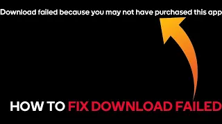 download failed because you may not have purchased this app Sorununu çözümü çok basit