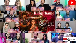 Ranjithame Varisu Lyric Song reaction mashup Thalapathy Vijay Rashmika #varisu #thalapathyvijay