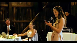 Maid of Honor Speech & Rap