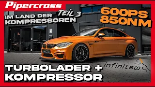 Pipercross - Infinitas Hybrid Charger®️600PS 850Nm im BMW M4 F82 Bi-Turbo + Kompressor