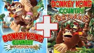 Donkey Kong Country Tropical Freeze + Country Returns Full Game (No Damage)