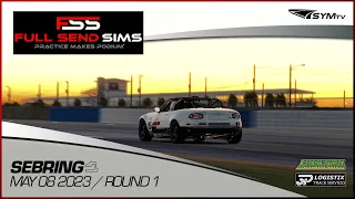 iRacing - Full Send Sims Spec Miata Series - Round 1 - Sebring