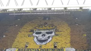 BVB - Wolfsburg 5:1 - Gelbe Wand Südtribüne Dortmund - Borussia Dortmund bis in den Tod - Choreo