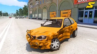 GTA 4 Car Crashes - Crash Testing Real Car Mods Ep.126