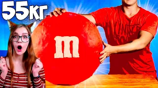 ПРИГОТОВИЛИ ОГРОМНЫЙ M&M'S ВЕСОМ 55 КИЛОГРАММ РЕАКЦИЯ НА VANZAI / ВАНЗАЙ РЕАКЦИЯ