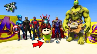 GTA 5 : SHINCHAN OPENING RARE AVENGERS ARMY LUCKY BOXES IN GTA V !