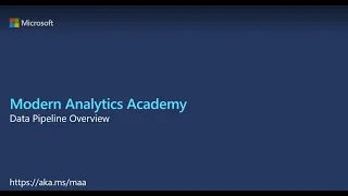 03   Modern Analytics Academy:  Data Pipeline