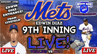 Edwin Diaz Entrance 9th Inning LIVE at Citifield! | Mets vs Phillies | Mets Game Live | Mets News |