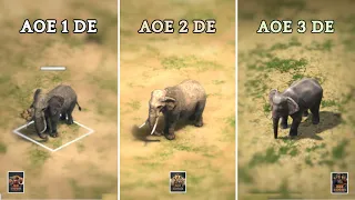 Aoe Definitive Edition 1 vs 2 vs 3 - Animal & Graphics Comparison