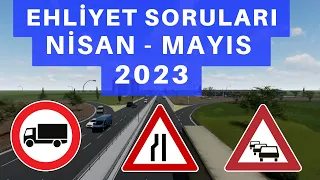 EHLİYET SINAV SORULARI 2023,  NİSAN  MAYIS EHLİYET KONU ANLATIMI