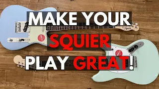 3 Tips To Make Your Fender Squier Guitar Play Better in under 30 Minutes!