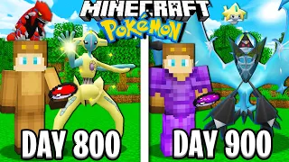 I Survived 900 Days in Minecraft POKEMON!