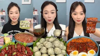 ASMR MUKBANG CHINESE SPICY EATING SHOW.[MZG eat@ #asmr #yummy#food#eating#spicy#beef #pork#162