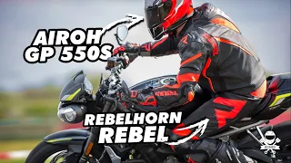 Rebelhorn Rebel i Airoh GP550 czyli jak dobrać dla siebie sportowy kombinezon w dobrej cenie?