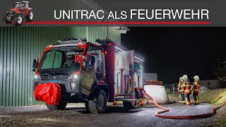 Unitrac als Feuerwehr